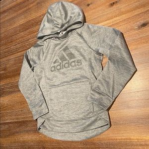 Girls Adidas high/low hoodie sz 7/8